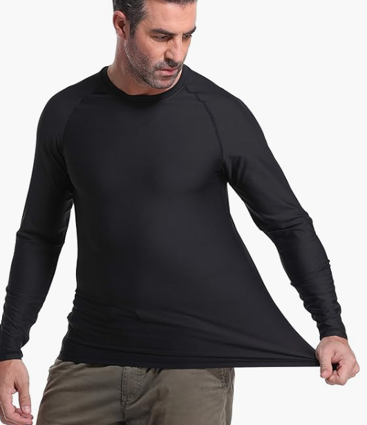 ZSY FOR U Black Long Sleeve Dry-fit T-Shirt