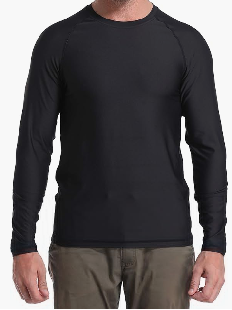 ZSY FOR U Black Long Sleeve Dry-fit T-Shirt